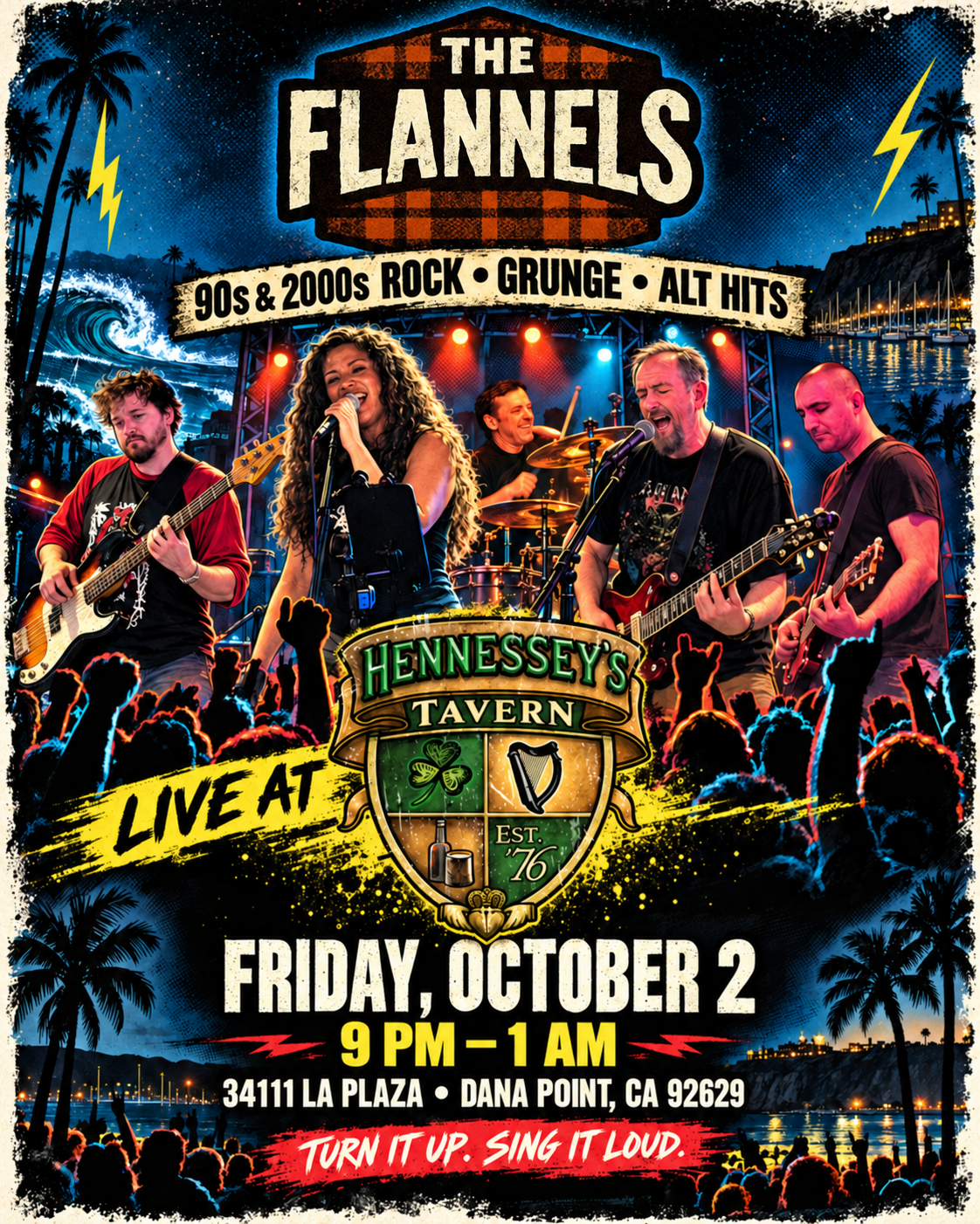 The Flannels @ Hennessey’s Tavern!